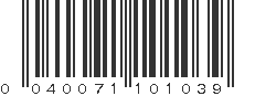 UPC 040071101039