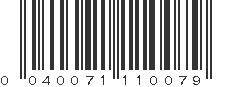 UPC 040071110079