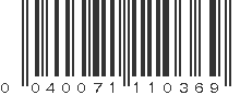 UPC 040071110369