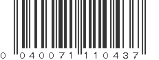 UPC 040071110437