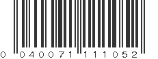 UPC 040071111052