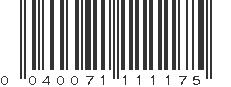 UPC 040071111175