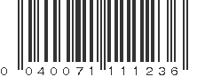 UPC 040071111236