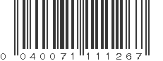 UPC 040071111267