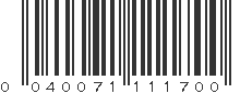 UPC 040071111700