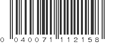 UPC 040071112158