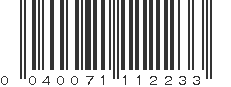 UPC 040071112233