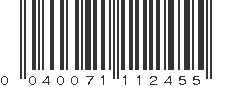 UPC 040071112455