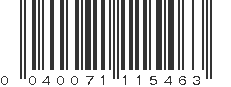 UPC 040071115463