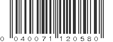 UPC 040071120580