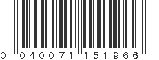 UPC 040071151966