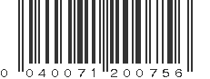 UPC 040071200756