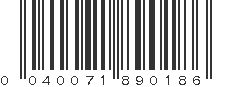 UPC 040071890186