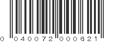 UPC 040072000621