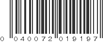 UPC 040072019197