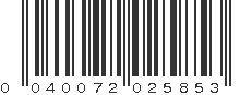 UPC 040072025853