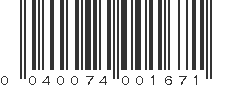 UPC 040074001671