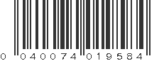 UPC 040074019584