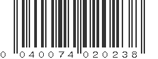 UPC 040074020238