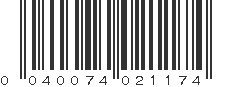 UPC 040074021174