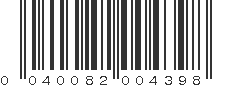 UPC 040082004398