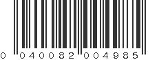 UPC 040082004985