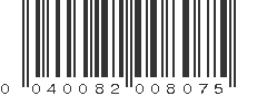 UPC 040082008075