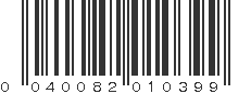 UPC 040082010399