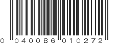 UPC 040086010272