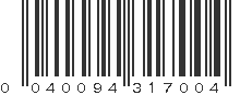 UPC 040094317004