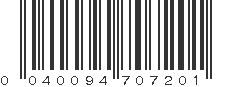 UPC 040094707201