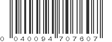 UPC 040094707607