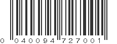 UPC 040094727001