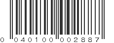 UPC 040100002887