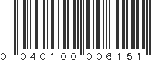 UPC 040100006151