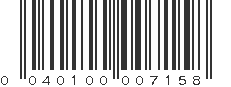 UPC 040100007158