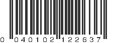 UPC 040102122637