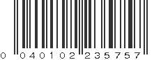 UPC 040102235757