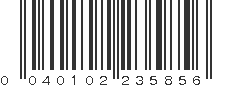 UPC 040102235856