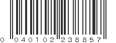 UPC 040102238857