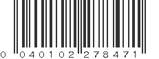 UPC 040102278471