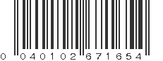 UPC 040102671654