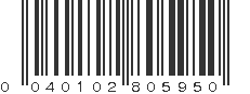 UPC 040102805950