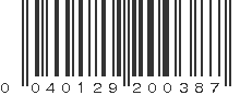 UPC 040129200387