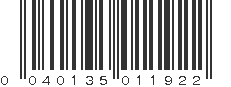 UPC 040135011922