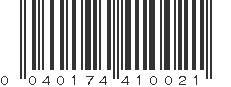 UPC 040174410021