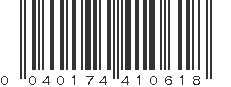 UPC 040174410618