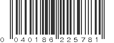 UPC 040186225781