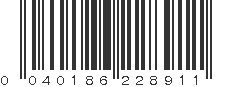 UPC 040186228911