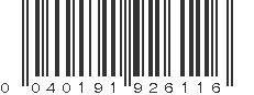 UPC 040191926116